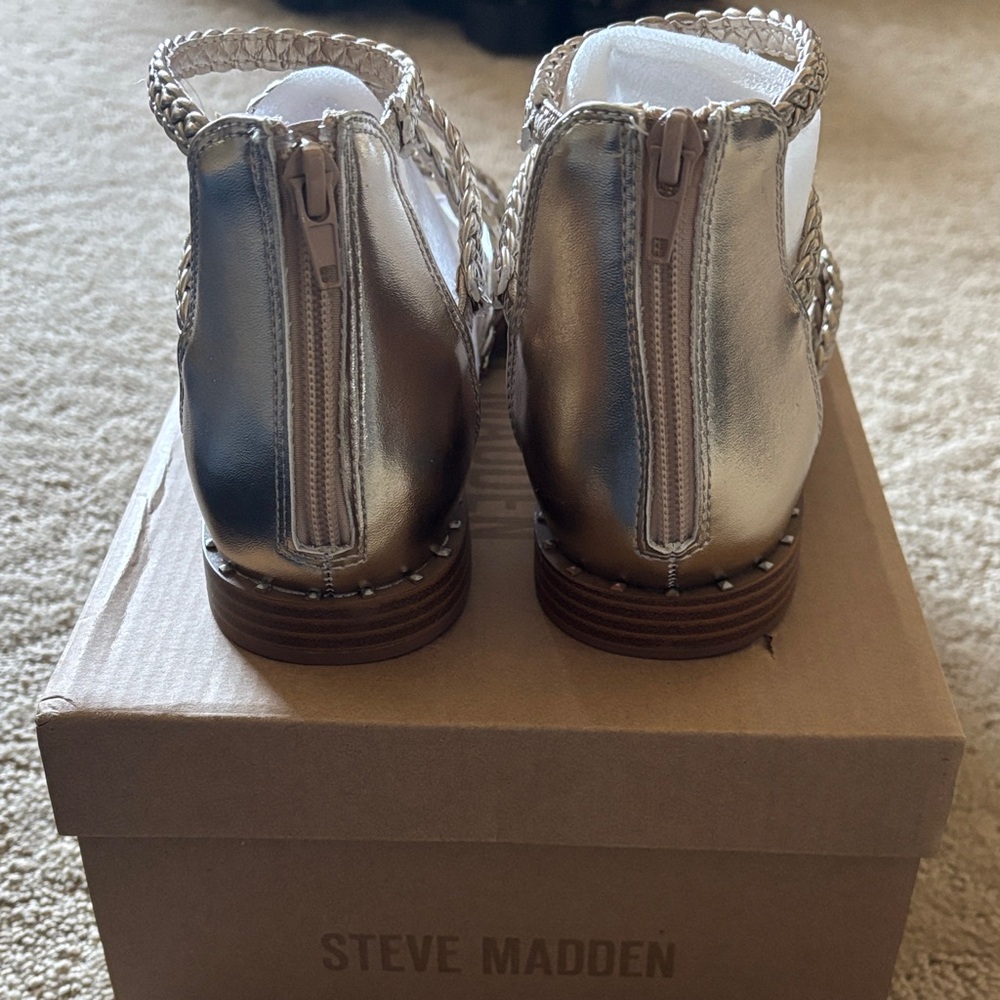 Steve Madden TESSI Gladiator Braided Sandals. NIB - Picture 3 of 5
